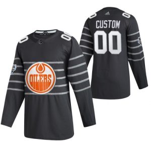 Edmonton Oilers Trikot #00 Benutzerdefinierte Grau 2020 NHL All Star